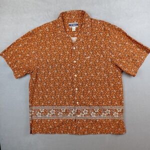 Vintage OP Ocean Pacific Shirt Men XL Hawaiian Floral Colorful Camp Short Sleeve